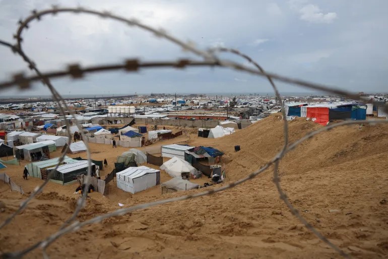 tentes des refugiés à Rafah