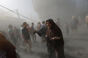 mères palestiniennes sous les bombes israéliennes