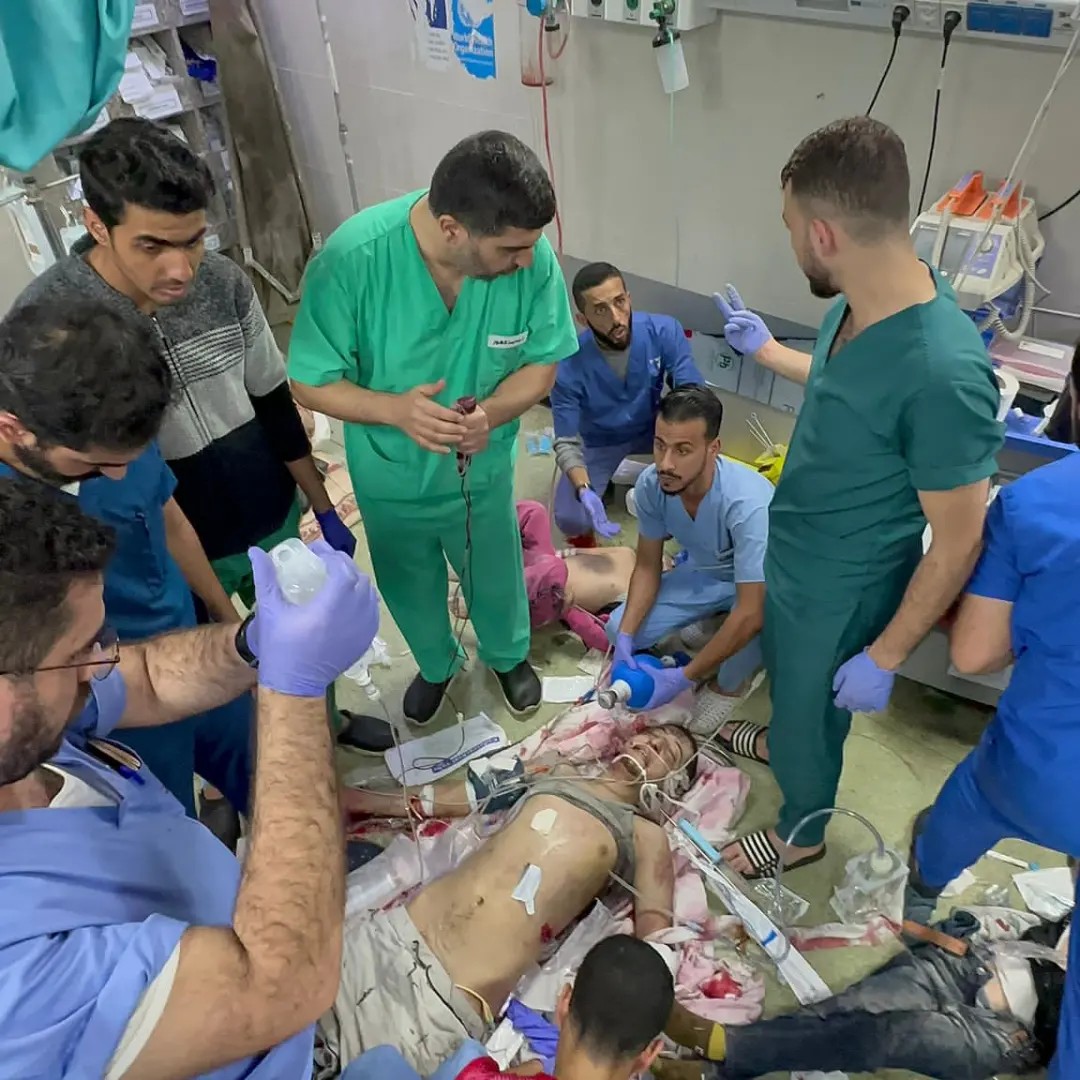 engfants blessés à Gaza