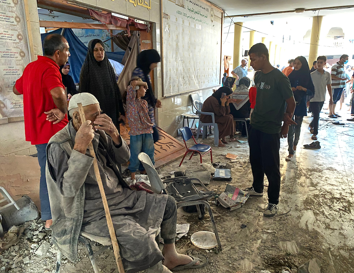 école de réfugiés ciblée à Gaza
