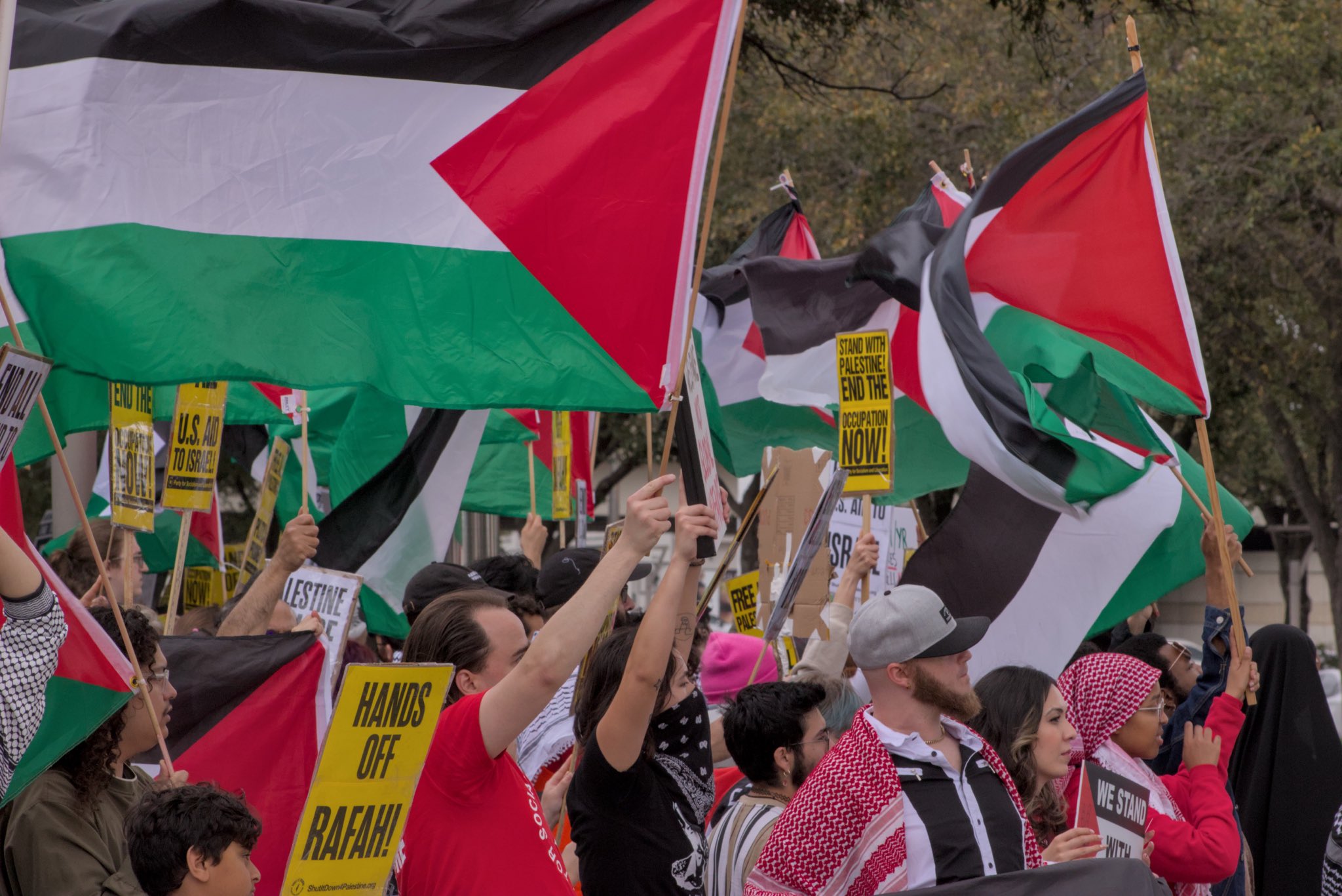 manifestation de soutien au peuple palestinien