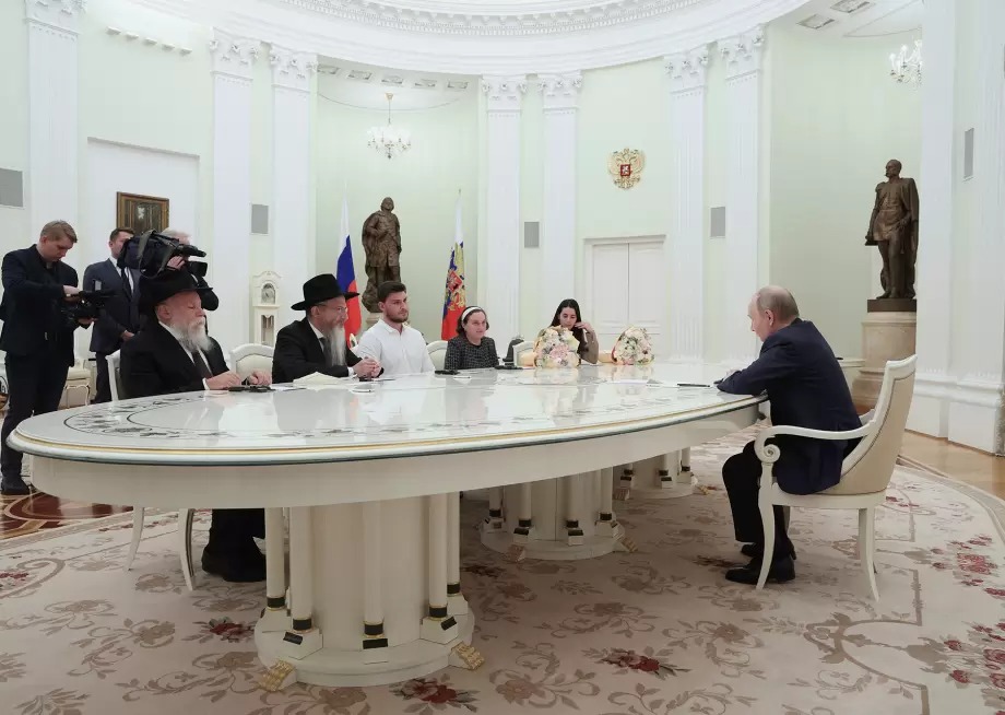 Vladimir Poutine et la famille de Trufanov